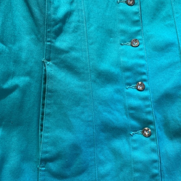 Unknown brand soft turquoise jacket size L - Picture 2 of 9